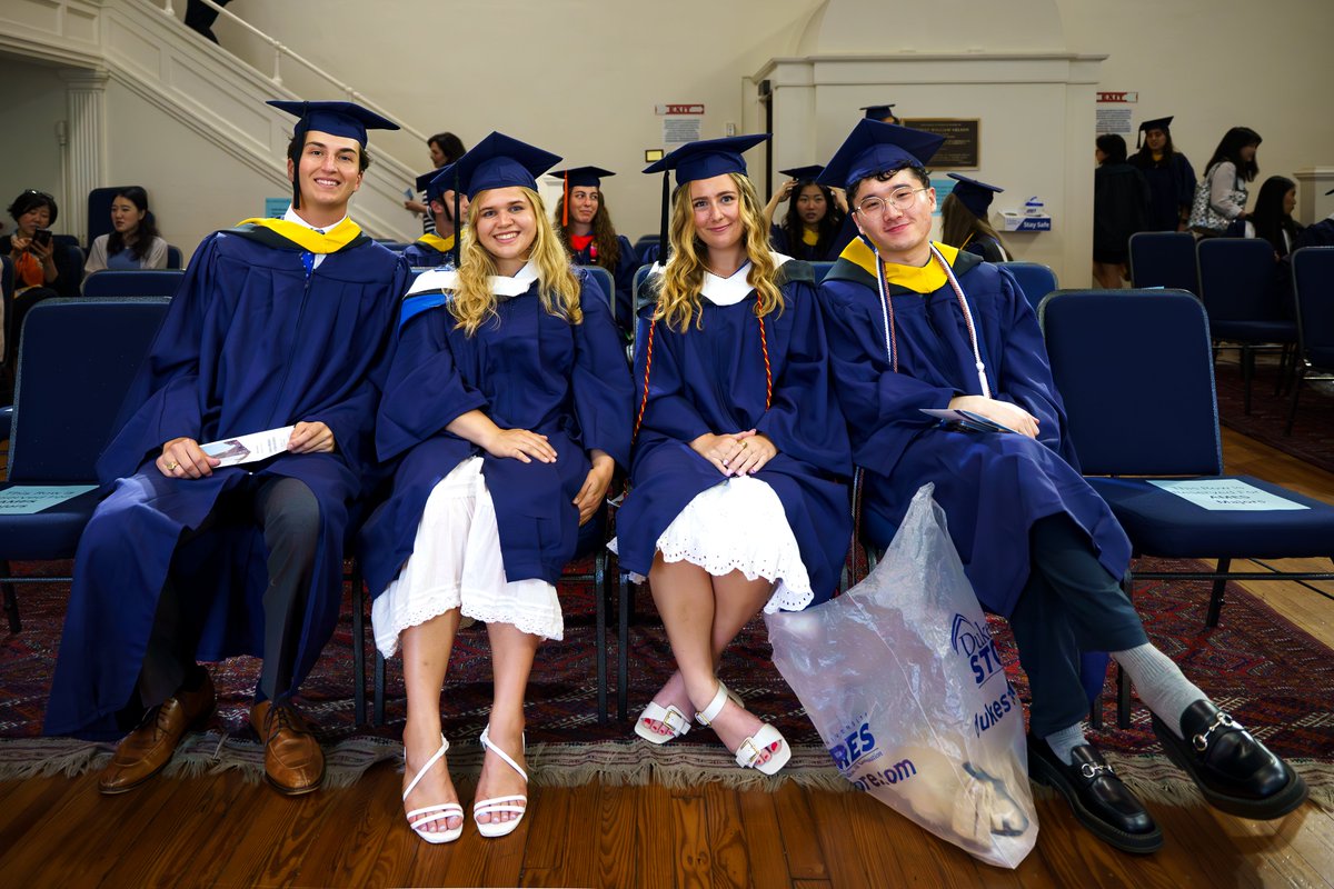 Diploma ceremonies and other celebrations kicked off yesterday across our 35 departments and programs and will continue throughout the weekend. Congrats, #Duke2024! 🎉🎓💙