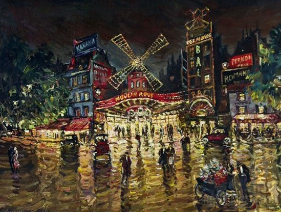 Le Moulin Rouge by Konstantin Korovin