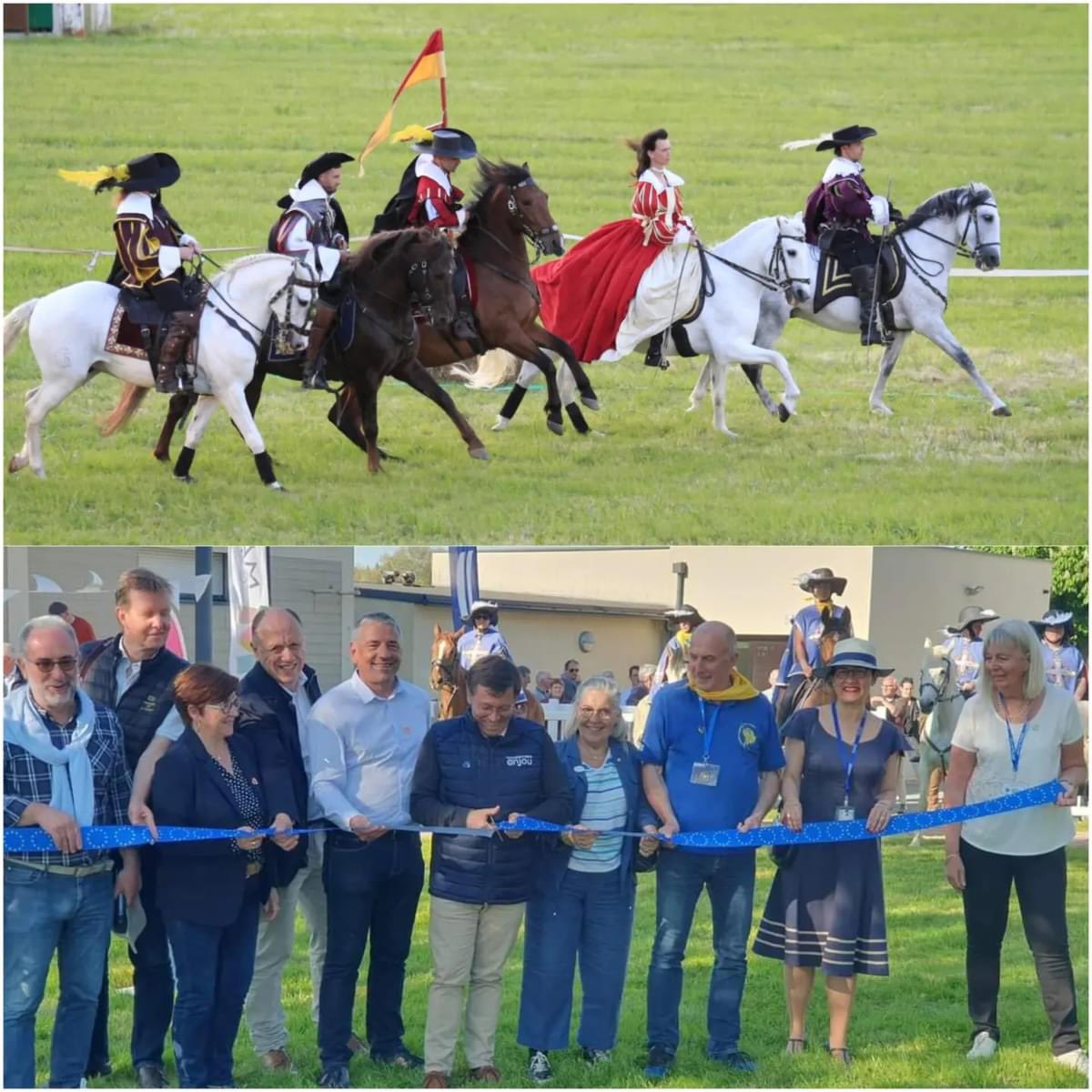 chalopinbauge's tweet photo. 3ème et dernière journée inaugurale #RouteDartagnan à Ville de Saumur devant un Nbreux public passionné
Merci à tous les partenaires @RegionPDLL #CRTE #Routed’Artagnan, @saumurtourisme @MairiedeSaumur @Anjoutourisme @osezmauges @Maine_et_Loire https://t.co/NJCzR61ktn