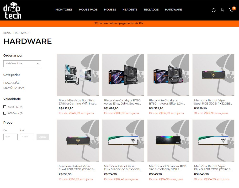_DropTech's tweet photo. E MAIOR NOVIDADE DE TODA!!

Agora também temos a aba de Hardware!! https://t.co/6dPlpgefU4