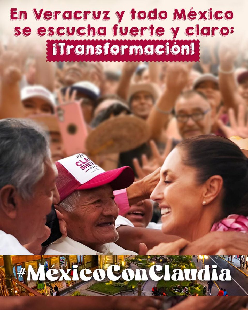 #MexicoConClaudia 
#ConTokioClaudia
Que continúe la transformación...