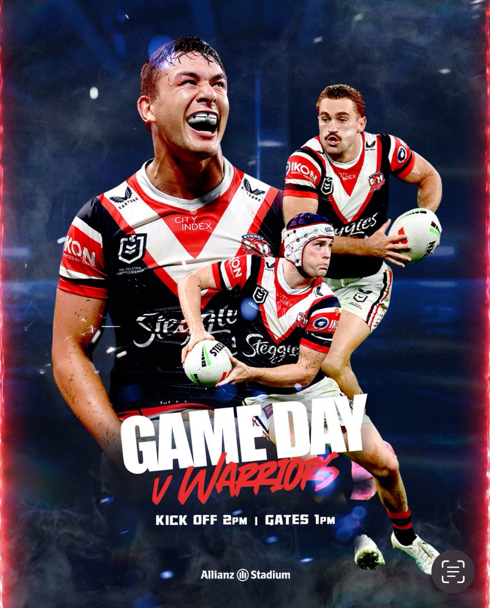 Game day with the @sydneyroosters 🐓 ℹ️ bit.ly/AllianzEvents