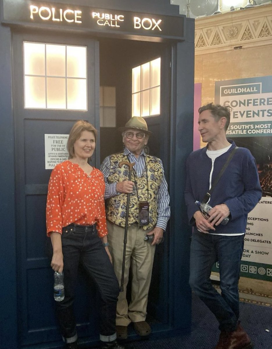 paul mcgann, sylvester mccoy and sophie aldred at portsmouth comic con (2024)