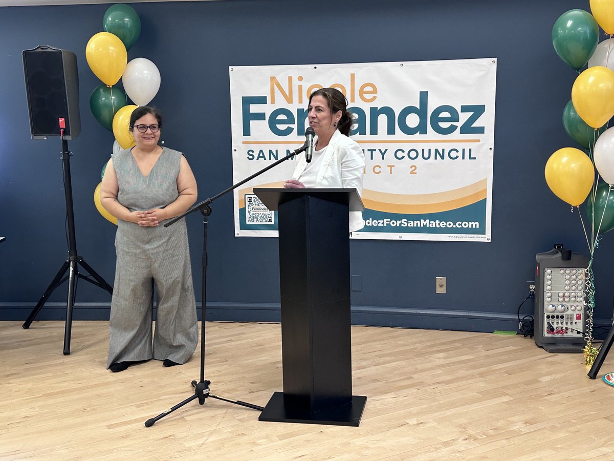 Proud to kick off a great campaign launch for Nicole Fernandez for San Mateo City Council, District 2. Let's work for a better San Mateo! ⁦
