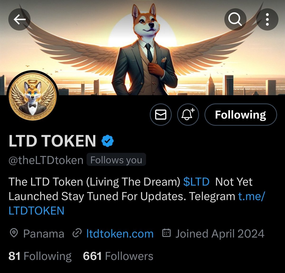 Booom 🔥 @theLTDtoken Is #LivingTheDream Only a few hours later and we past 600 followers -almost 700- Dont miss out on the $LTD presale on Ethereum