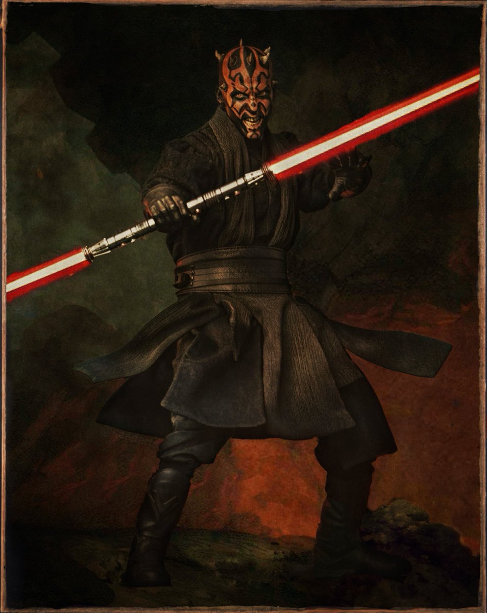 Son of Dathomir If you had told me in 1999 that Maul would be one of the best villains in all Star Wars I’d have laughed. Yet here we are Original was Hercules Removes Cerberus from the Gates of Hell by Johann Köler #starwars #darthmaul #starwarsart @SamWitwer @starwars