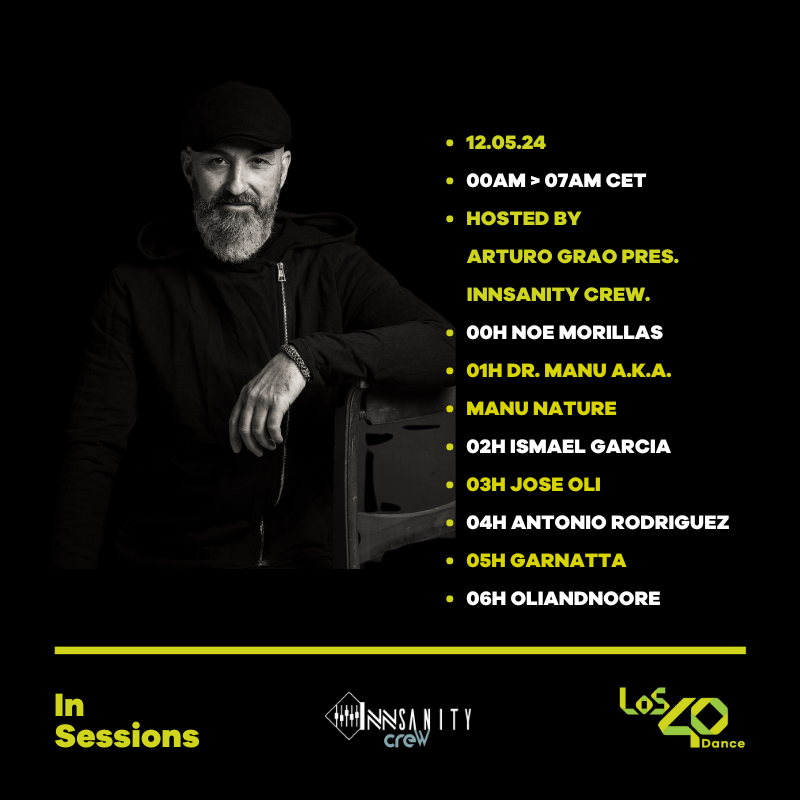 Los40Dance's tweet photo. #LOS40DanceInSessions w/Arturo Grao🎤

❗@Noemorillas
❗Dr Manu aka Manu Nature
❗Ismael García
❗@JoseOliMusic
❗Antonio Rodríguez
❗Garnatta
❗OliandNoore
❗@nooremusic
🎼 @InnsanityCrew
#LOS40DanceInSessionsInnsanityCrew

📱 https://t.co/HXqCebbqiV

💻 https://t.co/2460FsBSoC https://t.co/RBLKm4m9tC
