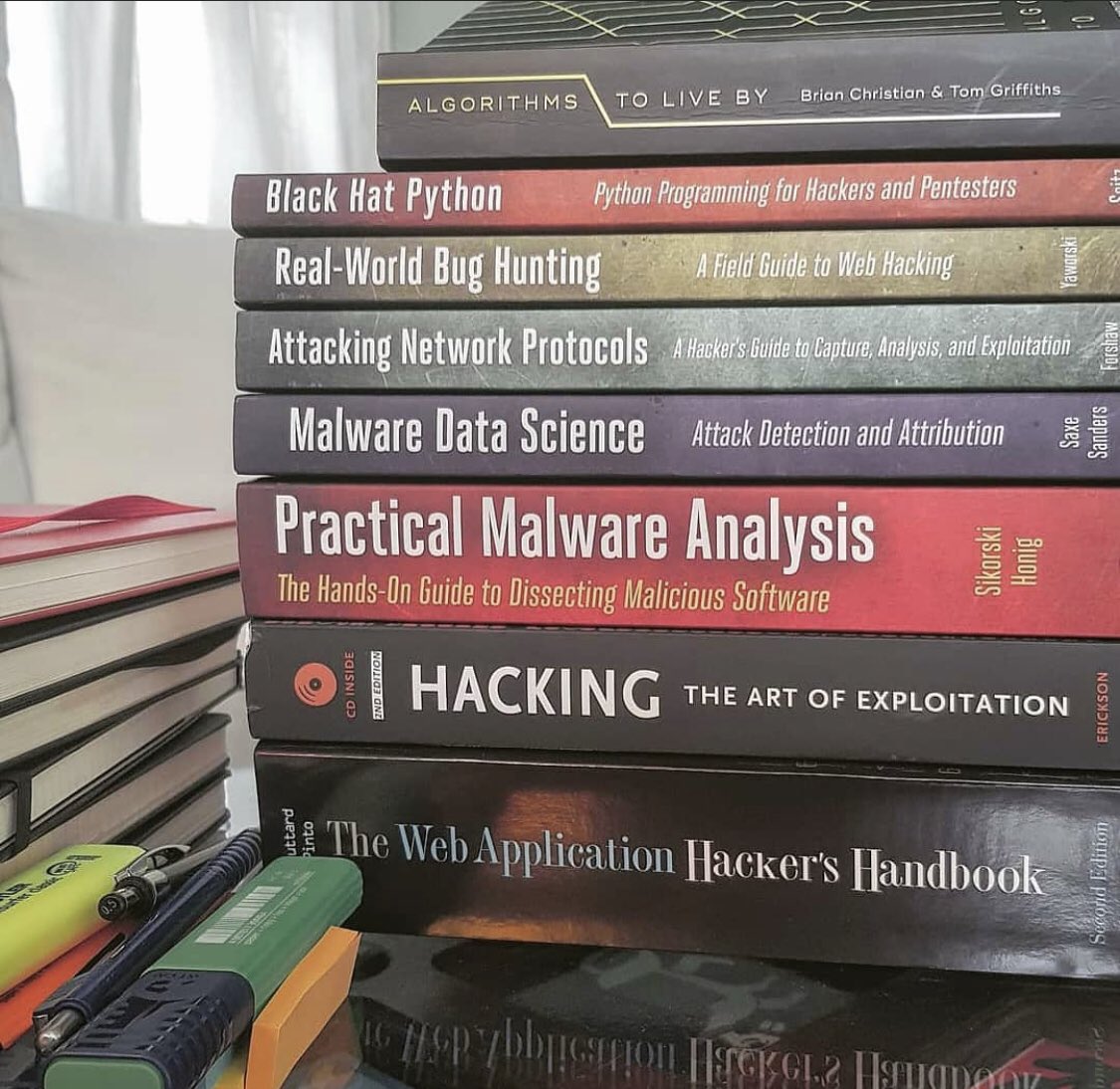 Top 20 FREE Hacking Books (Online)
👇