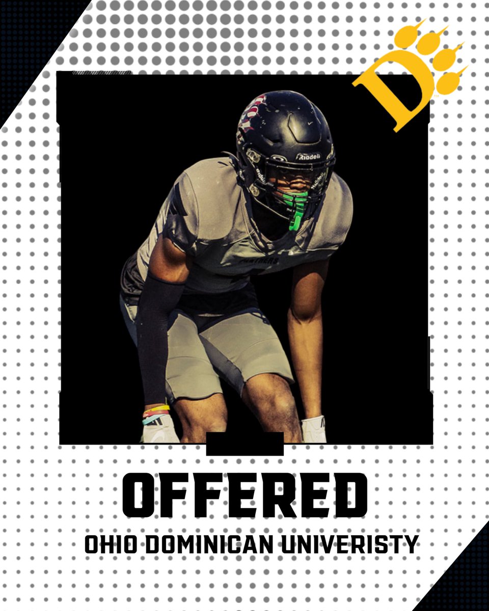 After good conversations with @oducoachtuck I’m blessed to receive my first offer from @OhioDominicanFB @Dre_Muhammad @CoachJohnsonJr