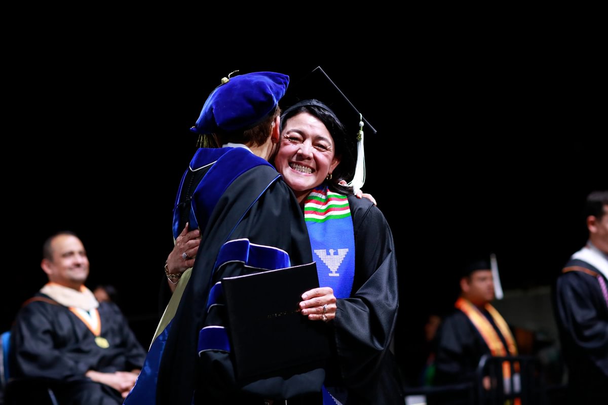 Persistence in action! Laura Cortez satisfied her love of learning by making time for classes while pursuing a successful real estate career. Having attended classes since 1984, she finally graduated today with her bachelor’s degree in Spanish and Chicano Studies. Congrats!