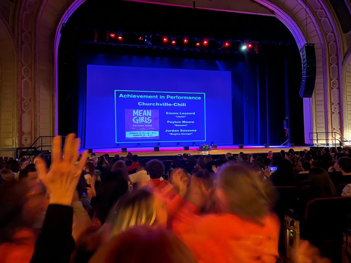 Another great night at the Stars of Tomorrow Gala! So proud of our cast and crew for their recognitions for all of their hard work and dedication! #bravo #iseestars #positivelypink <a href="/CCCSDtweets/">Churchville-Chili Central School District</a> <a href="/CCCSDFineArts/">CCCSD Fine Arts</a> <a href="/CCCSD_SHS/">Churchville-Chili HS</a>