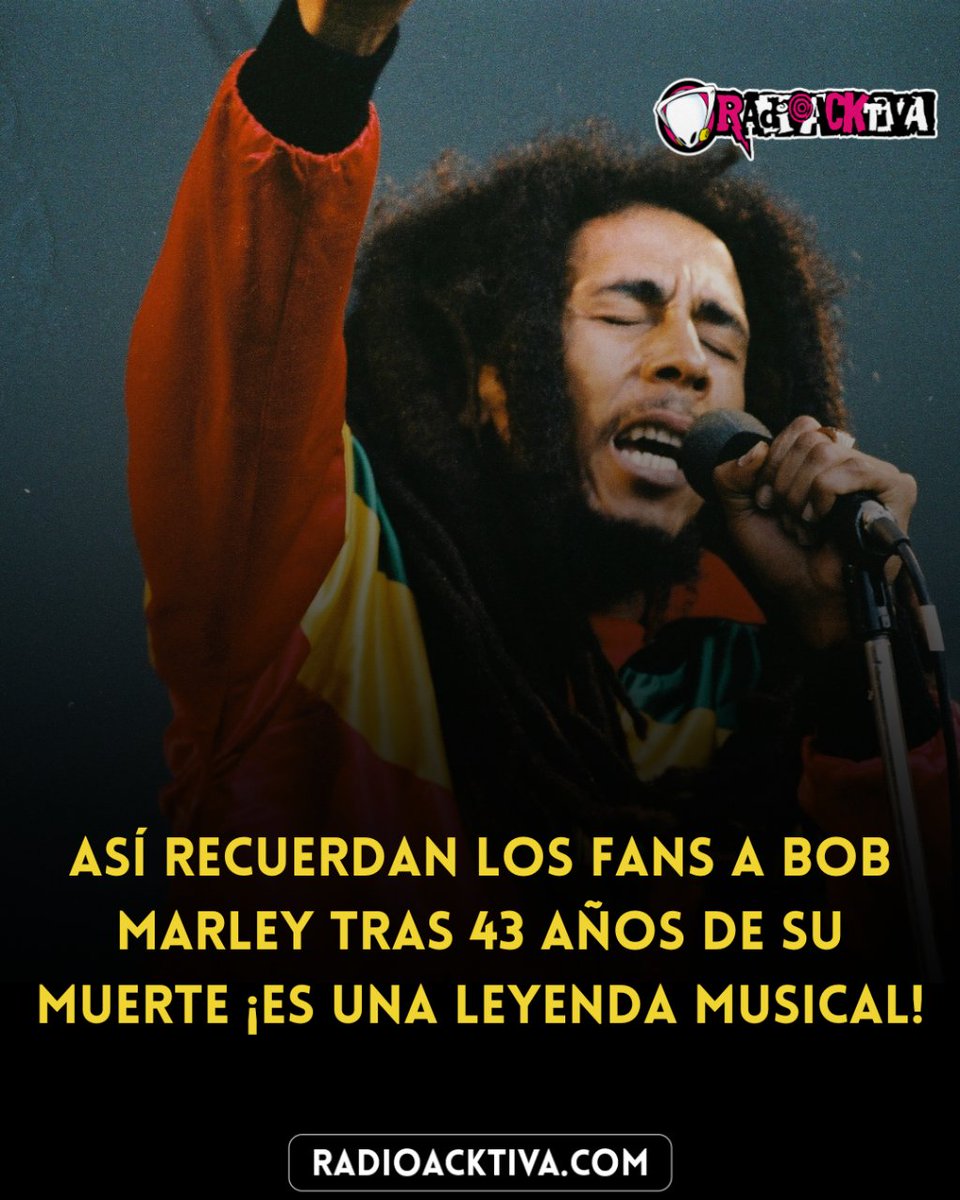 Este fue el legado que dejó Bob Marley en el mundo 🤯👉🏻 radioacktiva.com/2024/asi-recue…