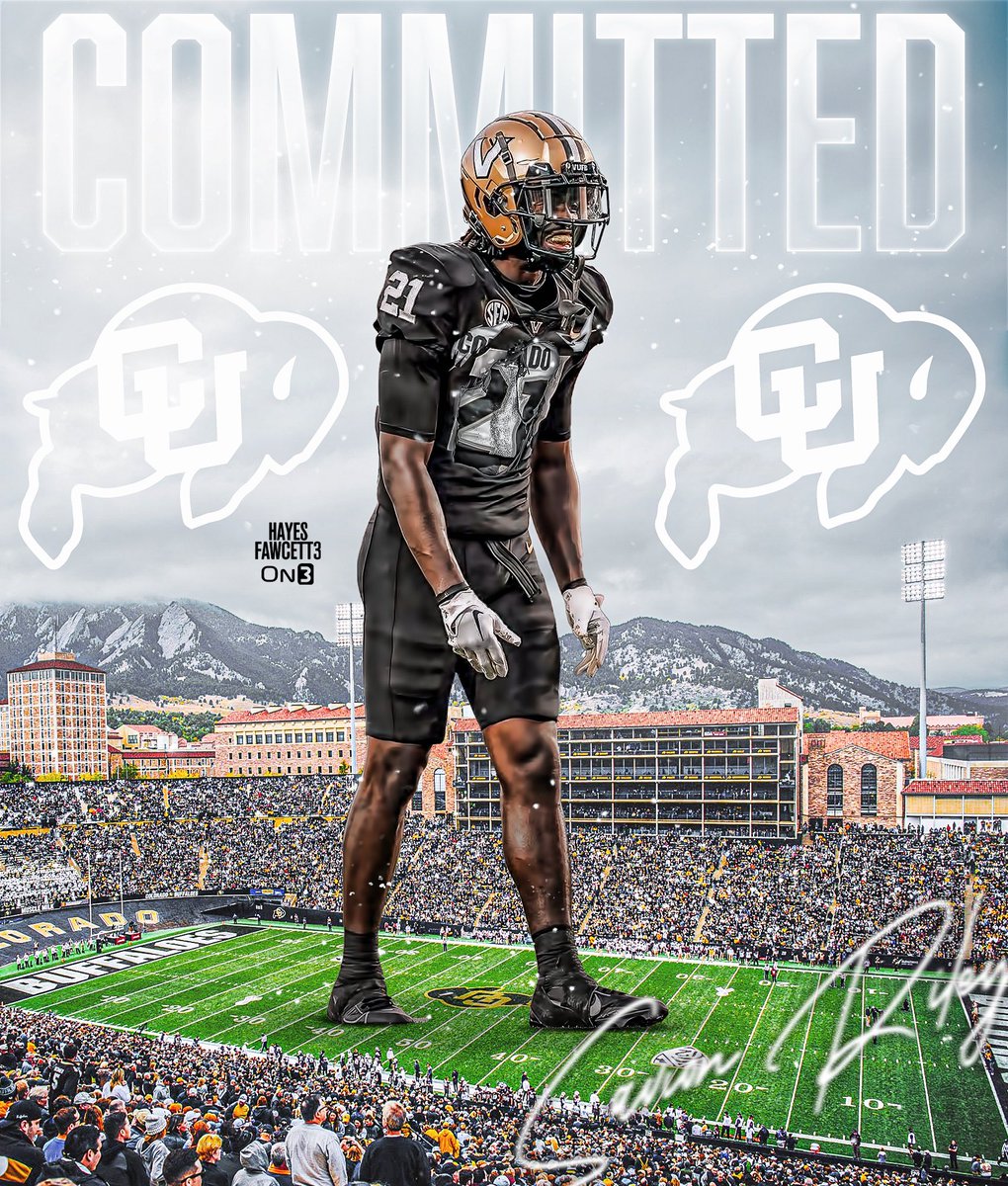 BREAKING: Former Vanderbilt and Miami Safety Savion Riley has Committed to Colorado, he tells @on3sports The 6’2 205 S totaled 48 Tackles in 2023. Transferred to Miami this winter Will have 3 years of eligibility remaining on3.com/db/savion-rile…