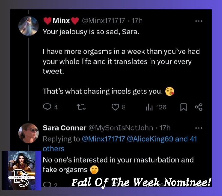 'No one is interested in your masturbation and fake orgasms'....🤣🤣🤣🤣🤣🤣🤣🤣🤣🤣🤣🤣🤣🤣🤣🤣🤣🤣🤣🤣🤣🤣🤣🤣 how strong are the 'hello fellow female vibes' with this one? 🤣🤣🤣🤣🤣🤣🤣🤣🤣🤣🤣🤣 Compliments of @Minx171717