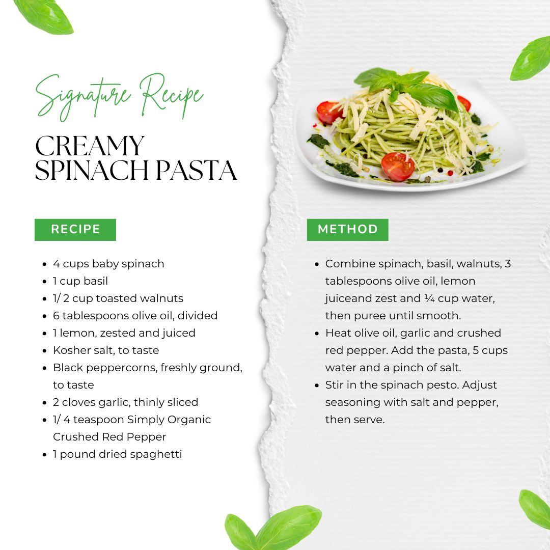 🌿Creamy Spinach Pasta🍝

This dreamy spinach pasta is a blend of flavors that will transport your taste buds. Get ready to fall in love with every velvety bite. 🌿😍

#creamygoodness #spinachpasta
