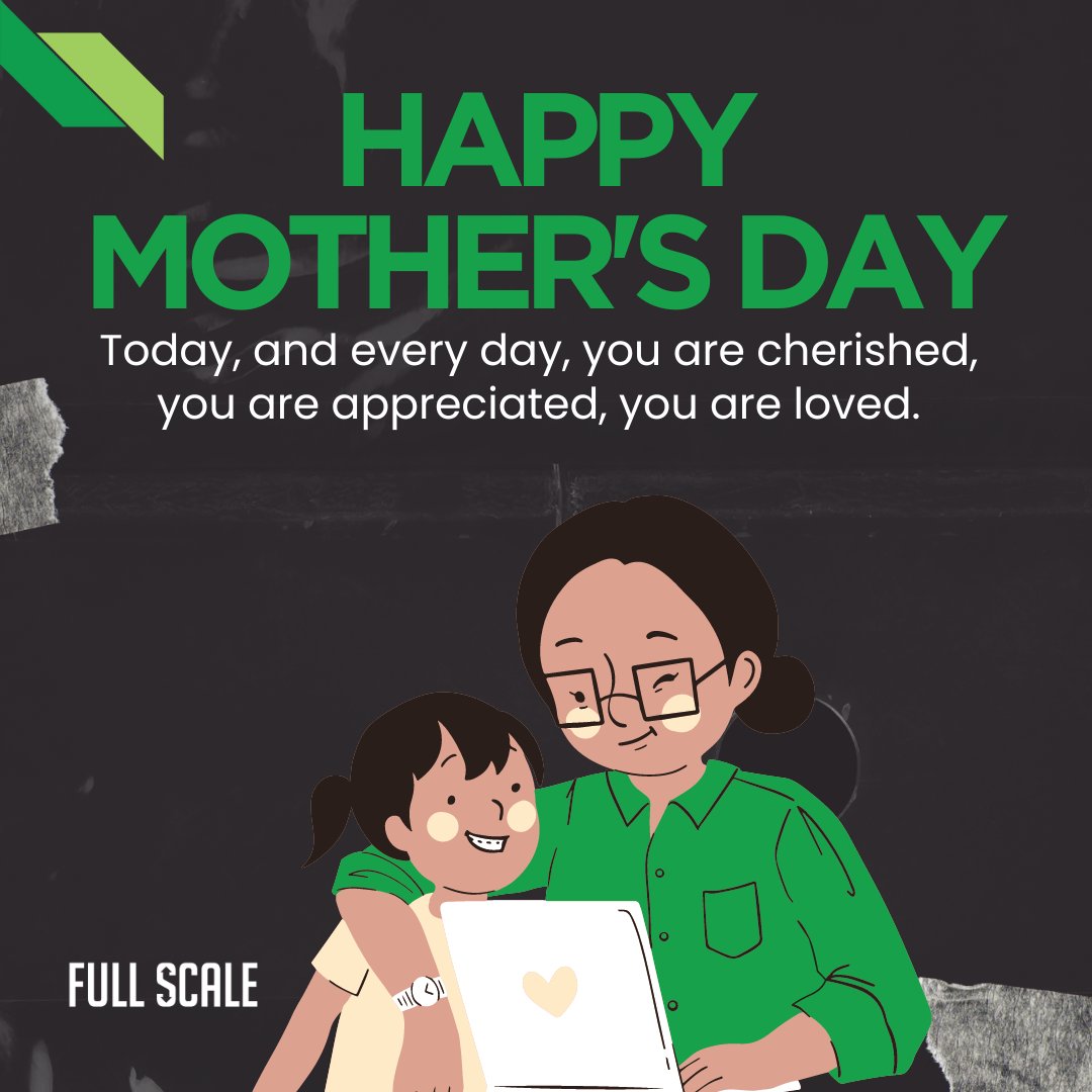fullscalekc's tweet image. To all the Moms and Mother Figures at Full Scale,
On this special day, we celebrate you – the tireless nurturers, the guardians of love. Thank you for the countless hugs, the sleepless nights, the endless support.
Happy Mother's Day from Full Scale! 💐💝
