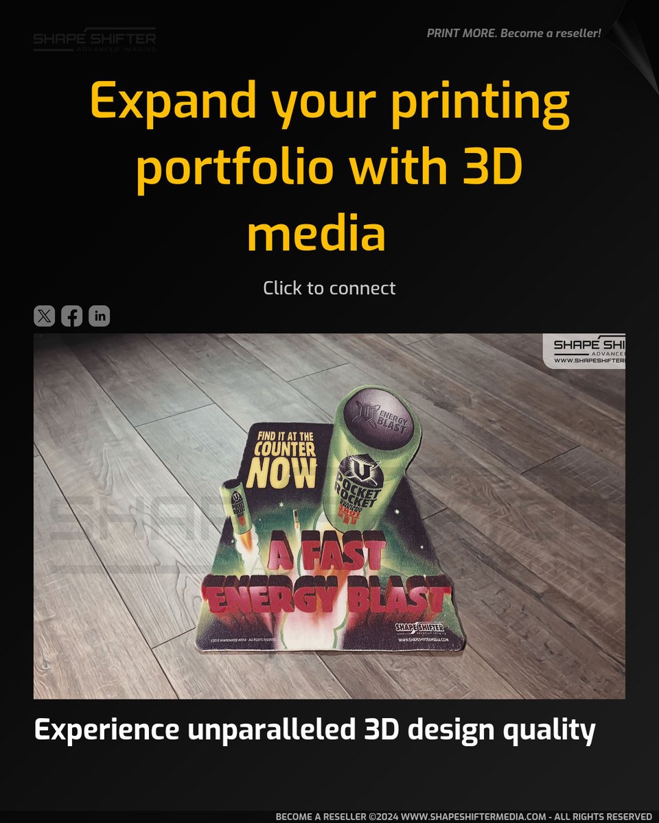 ssm.li Expand your printing portfolio with 3D media Experience unparalleled 3D #design quality Click to connect #print #digitalprinting #drupa #printerverse #printing #kuwaitprinting #printingcompany #printingsolutions #wtininnovate #iwd24