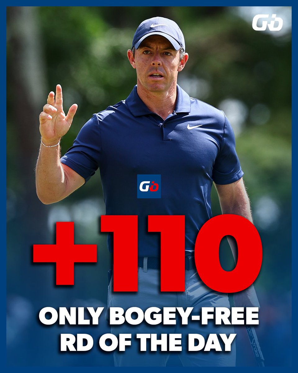 Rory goes bogey free and sits at +110 for the W entering Sunday 🏆