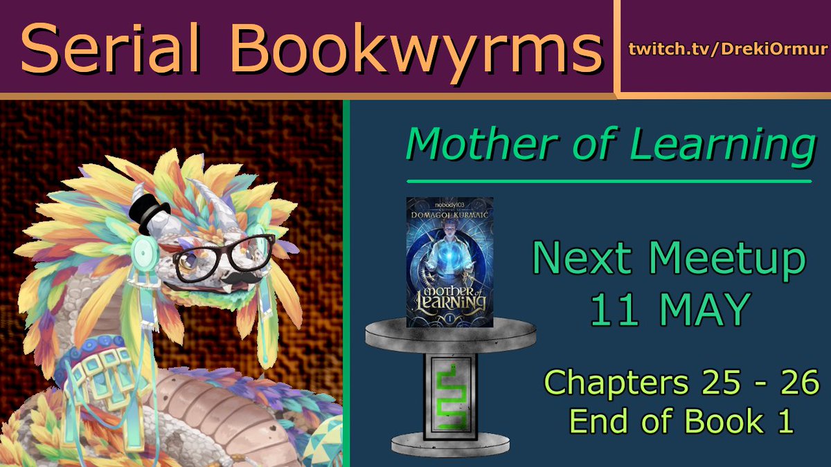 Allright, its the end of the first book. How will Zorian and the arenea's plans shake out?
Some Rain World Hunter Story% runs afterwards

🐍 twitch.tv/DrekiOrmur

#BookClub #MotherOfLearning