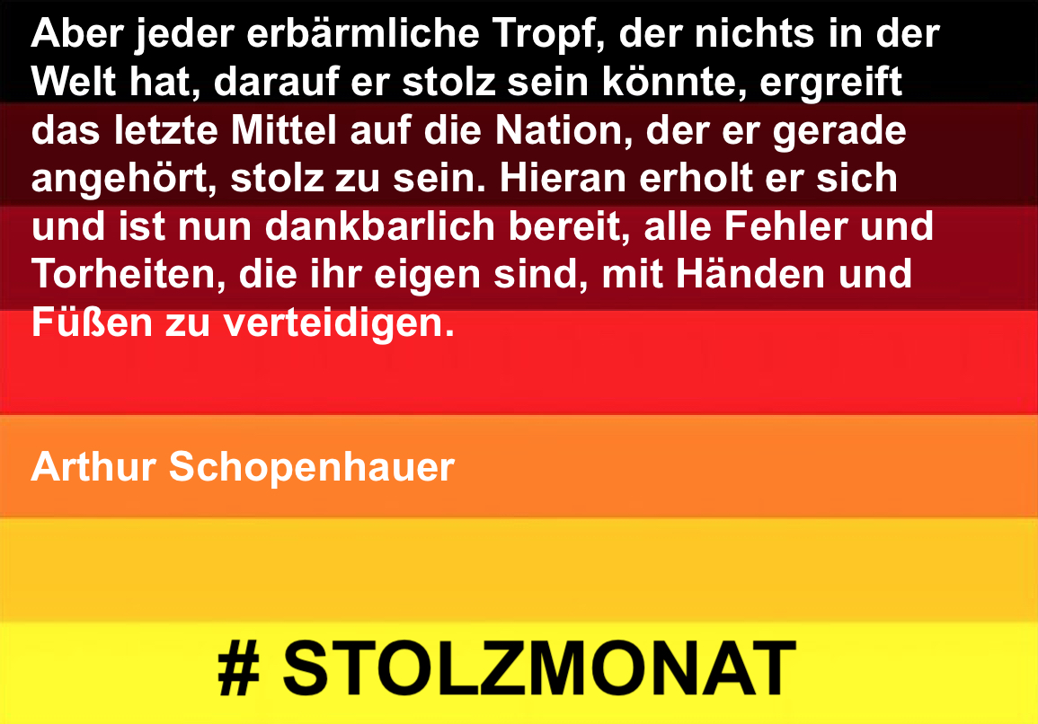 Weiter in der Reihe 'Deutsche Klassiker': Arthur Schopenhauer, die 2. #Stolzmonat ist #Holzmonat