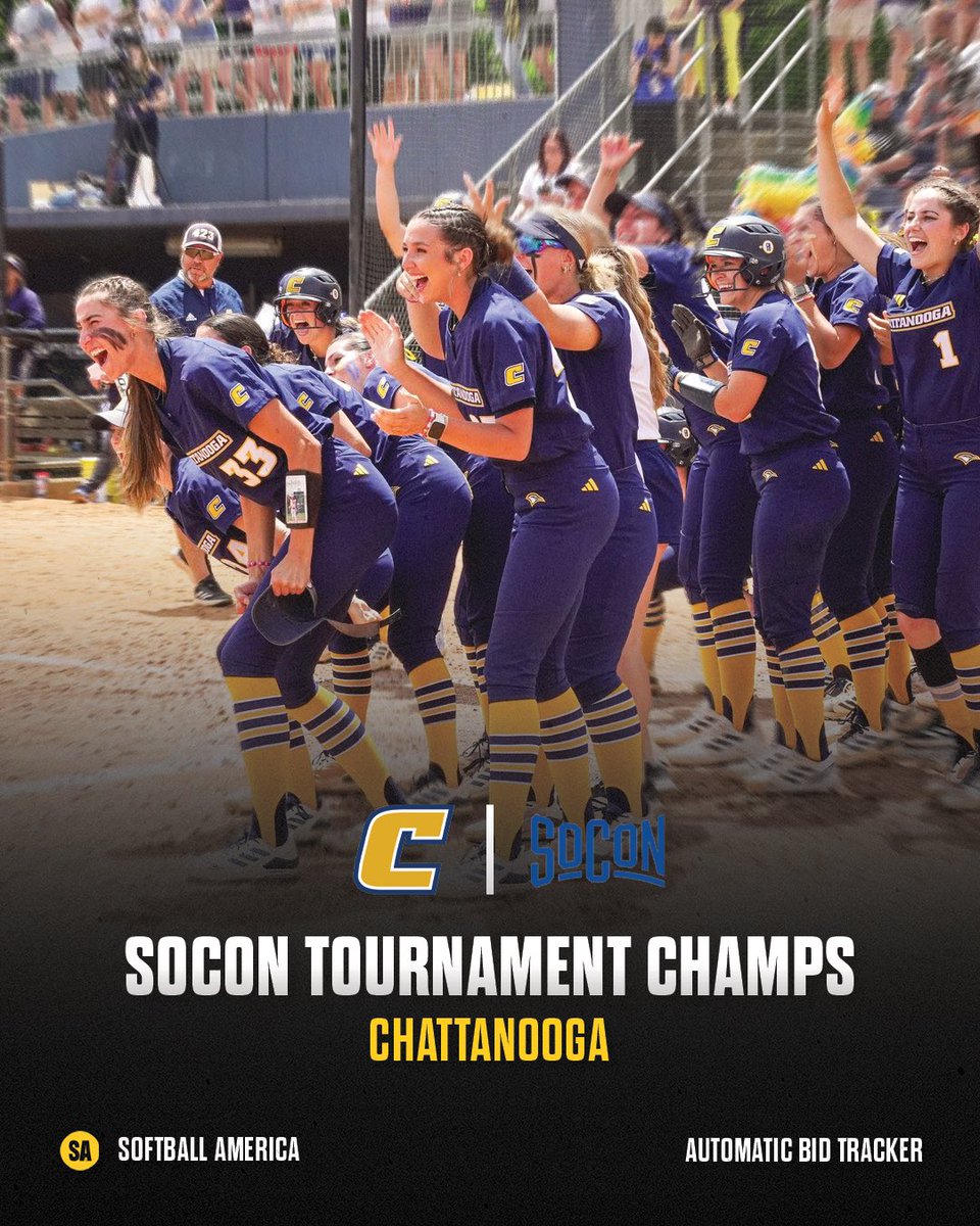Battle is WON 😤

Chattanooga beats UNCG twice to earn the SoCon Tournament championship 👏

<a href="/GoMocsSB/">Chattanooga Softball</a> | <a href="/SoConSports/">The Southern Conference</a>