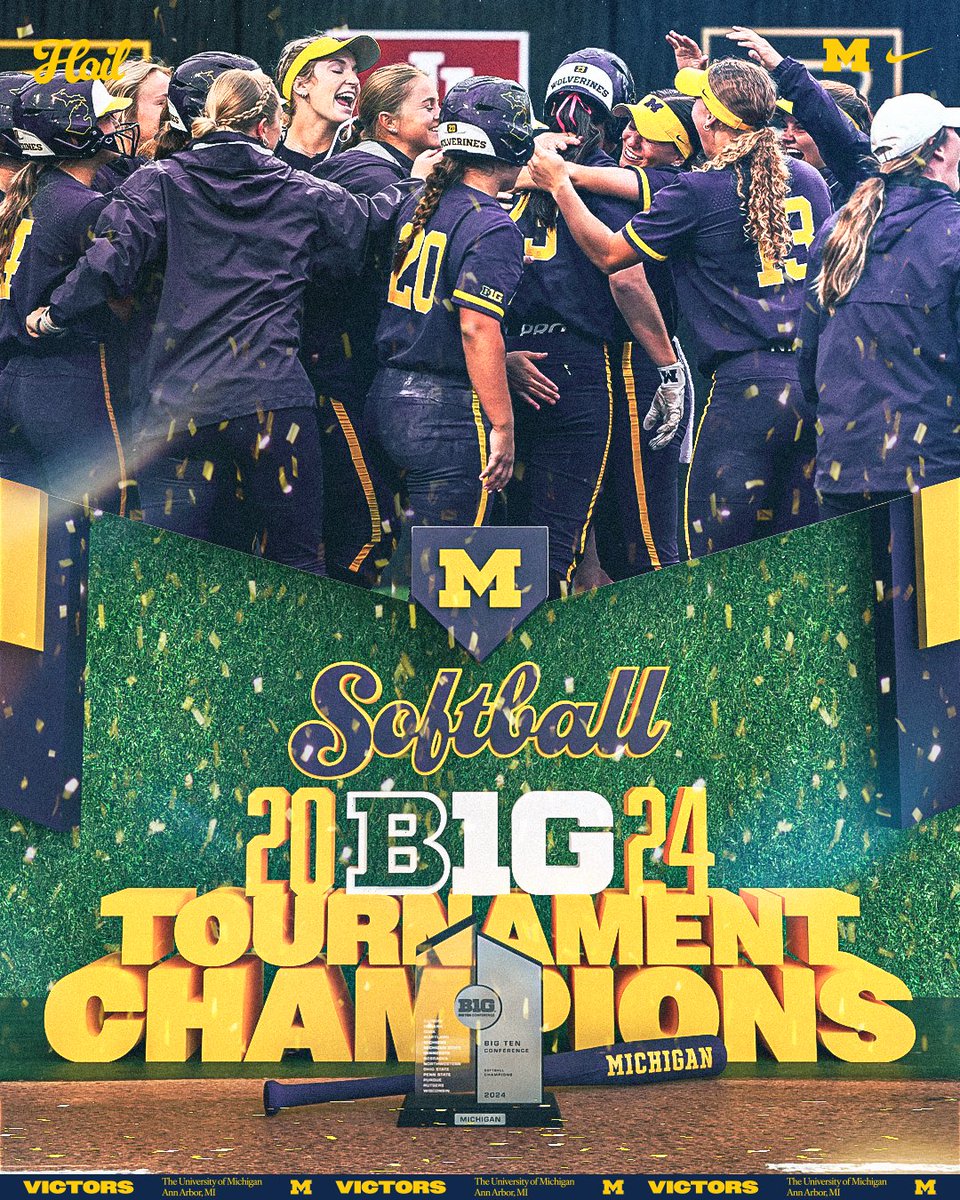 BACK ON TOP. 🏆 #B1GSoftball | #GoBlue