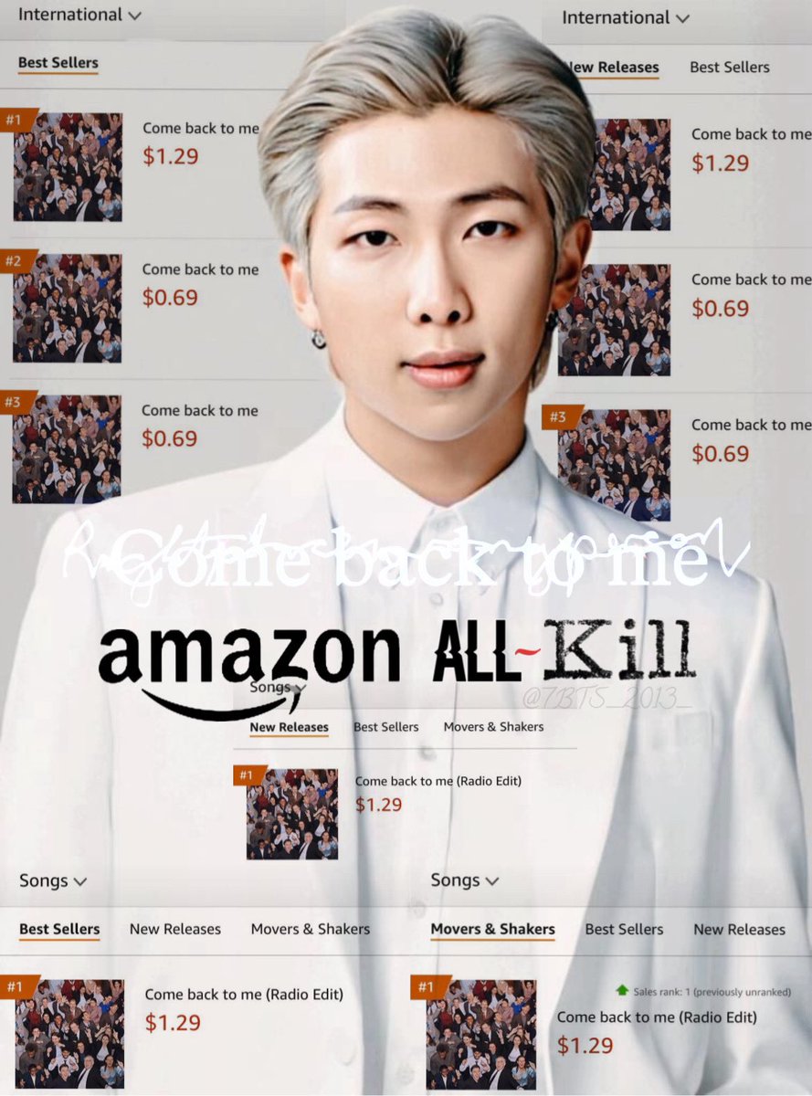 #ComebacktomebyRM is #1 on EVERY Amazon Sales Chart in an Amazon All-Kill!!

CONGRATULATIONS RM
Congratulations ARMY