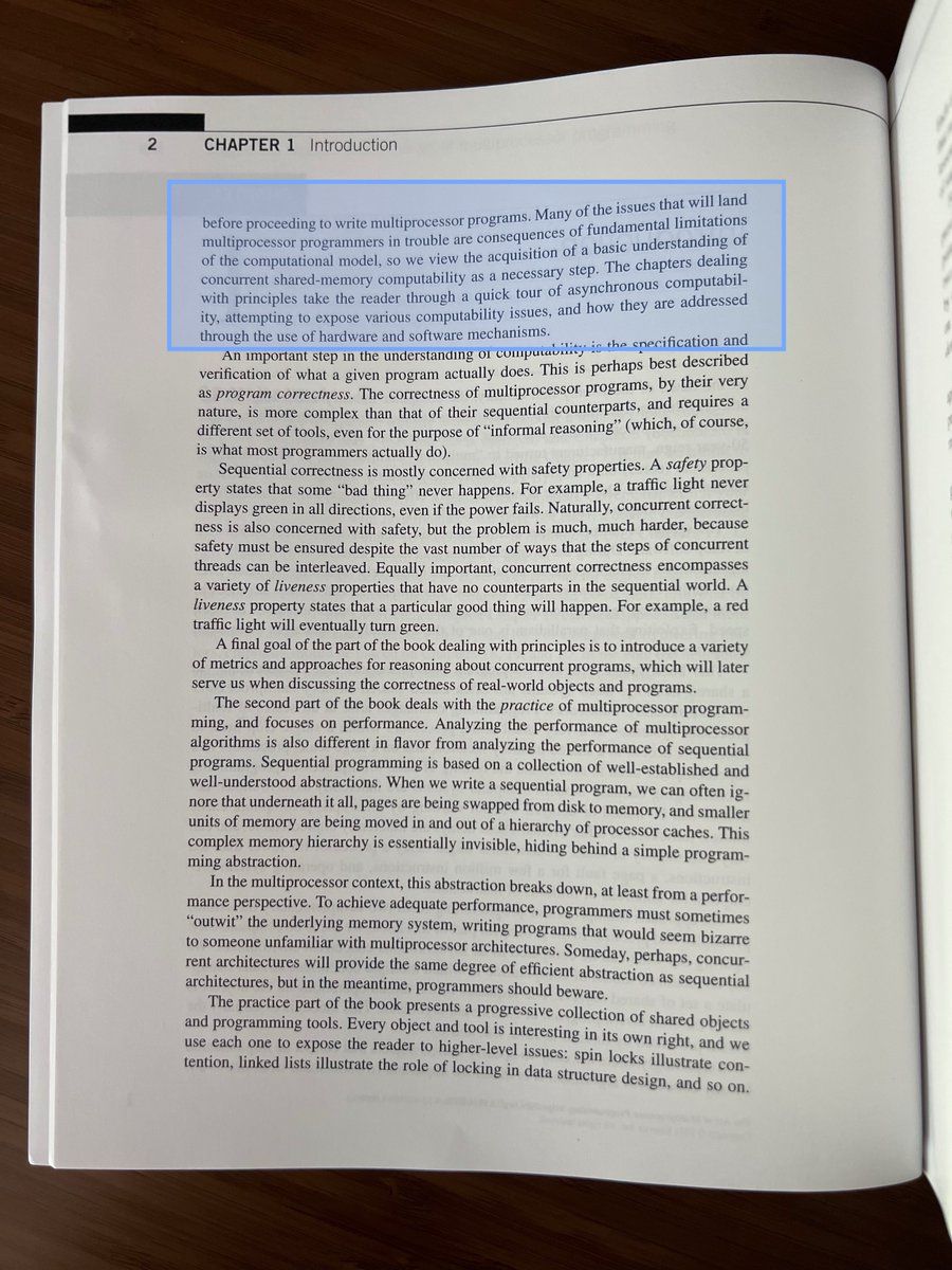 The book starts with a fundamental insight: Concurrency isn't something you can 'abstract away', concurrency is an irreducible property x.com/dominiktornow/…