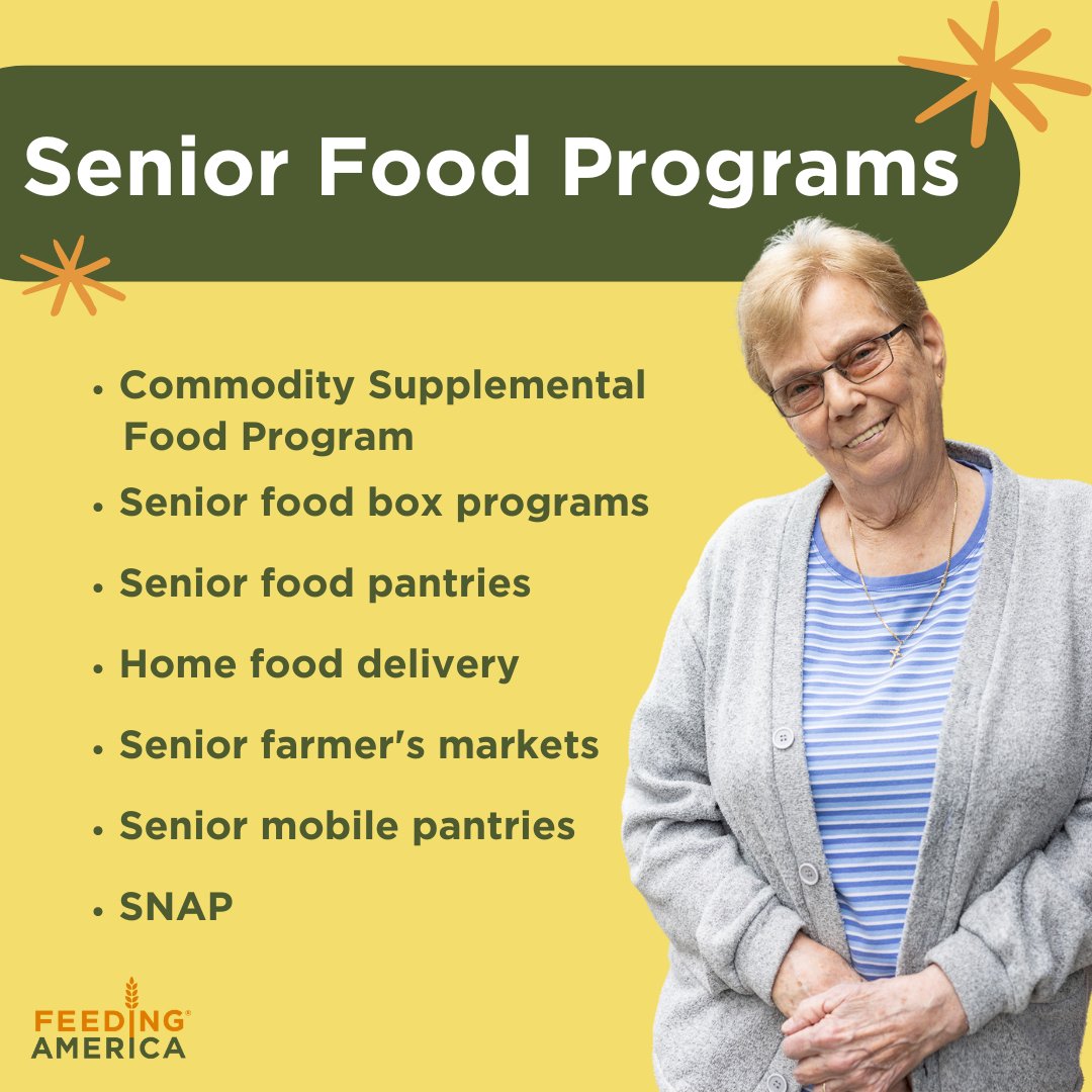 Did you know free senior food programs are available across the country? There are many different types of senior food programs to accommodate the various needs of older Americans, from federal programs to Meals on Wheels and more. Learn more: bit.ly/4a1sJvp