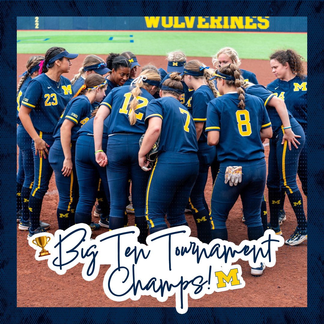 UMichAthletics's tweet photo. Congrats, @umichsoftball! 🏆 https://t.co/3BSFdCpnUM