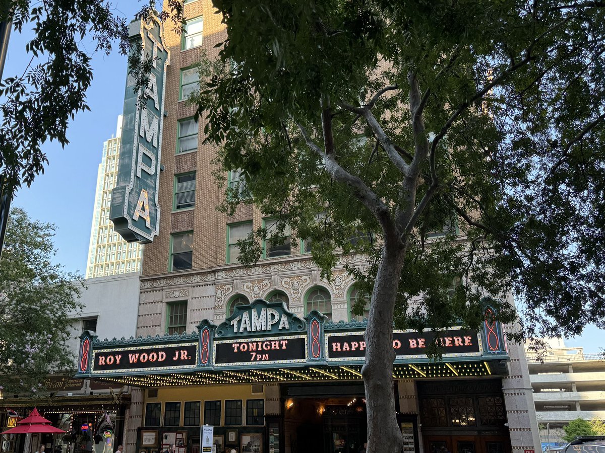 At @tampatheatre for @roywoodjr!!!!!!