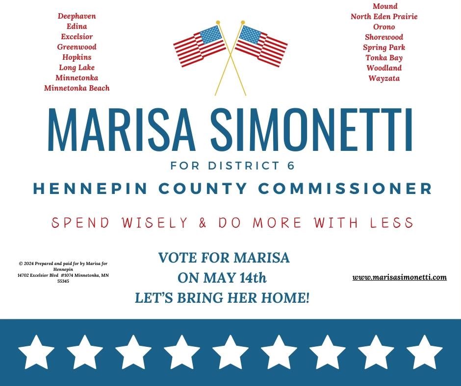 Great interview @M_Simonetti28 Let’s vote her in on Tuesday @cityoftonkabay @MoundFire @LMtkaDailyNews @oronomn @MinnetonkaMN @EdinaMN @HopkinsFire1