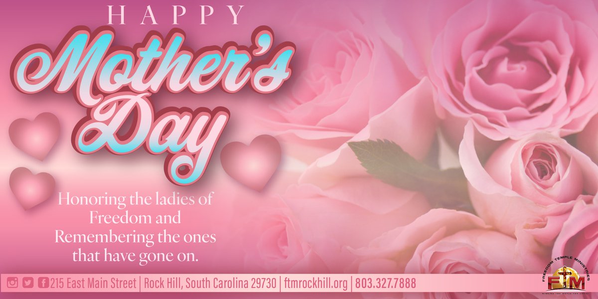 To all of our FTM Family & Friends, Happy Mother’s Day! #ftmrockhill