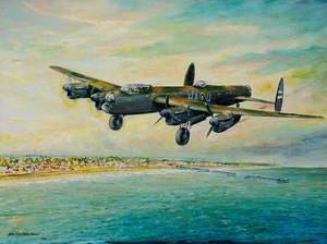 On 25th August 1944 the Lancaster #Bomber, LM258 from 218 Squadron, went down in the sea just off Felixstowe. All crew lost. This year marks the 80th anniversary. #Lancaster #218Squadron #LM258 #WW2 @FelixstoweMus @Suffolk_Sound @FelixstoweTC @FLXChamber @Felixstowe_news