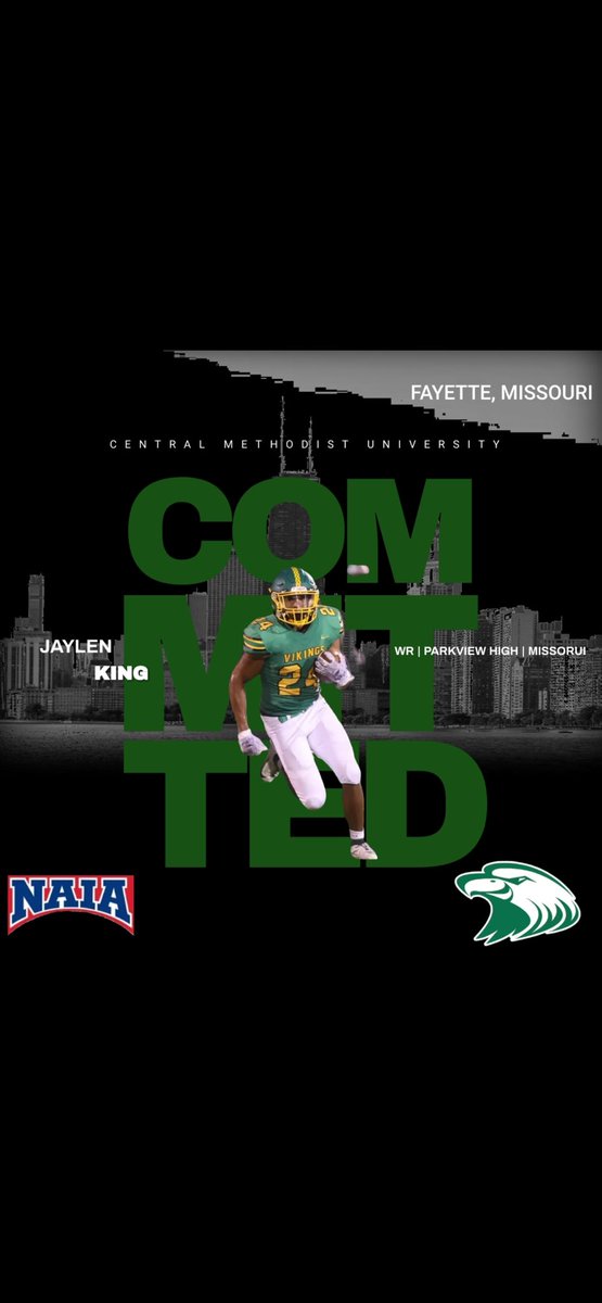 i’m blessed to announce I will be committing to Central Methodist University.  I first thank God for setting me on this path and putting opportunity’s throughout it. also thank you to <a href="/Coachdavebrown/">Dave Brown</a> <a href="/CoachMKonopka/">Mark Konopka</a> for the opportunity.