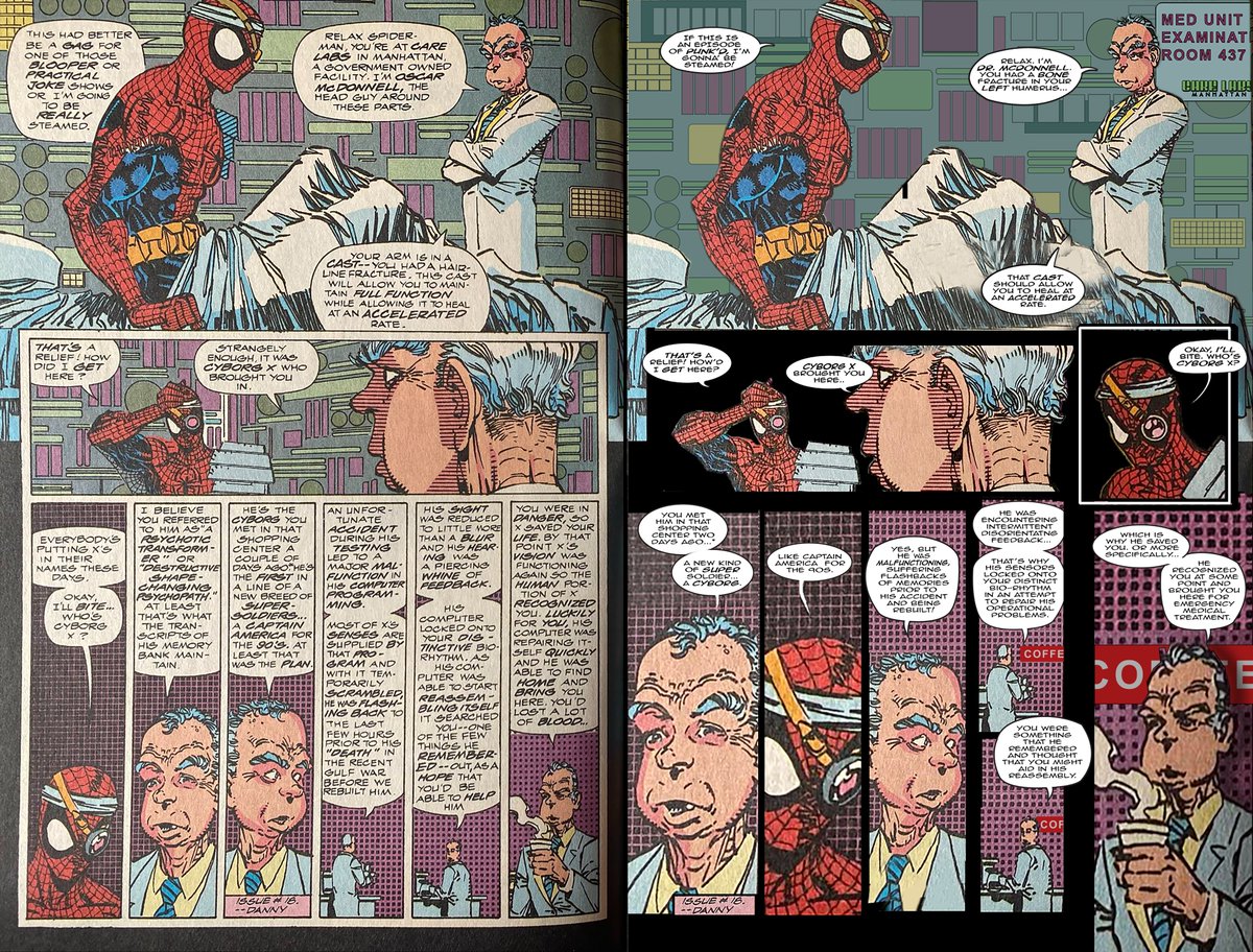 CrashLanden13's tweet image. I couldn&apos;t stop thinking about this. I even tried to play editor... Whittle this down to a manageable level. It&apos;s impossible. This is to Claremont or Mantlo proportions... Were all writers this bad way back when?! #toomanynotes
I only tried one page...