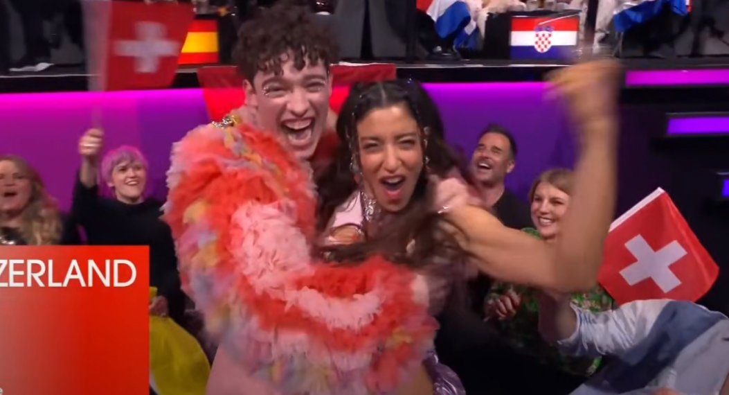 I LOVE THEEM SO MUCCH  BESTIEES GIVING 12 POINTS TO EACH OTHER #Eurovision2024