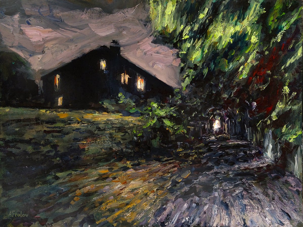 Night Walk, My oil painting