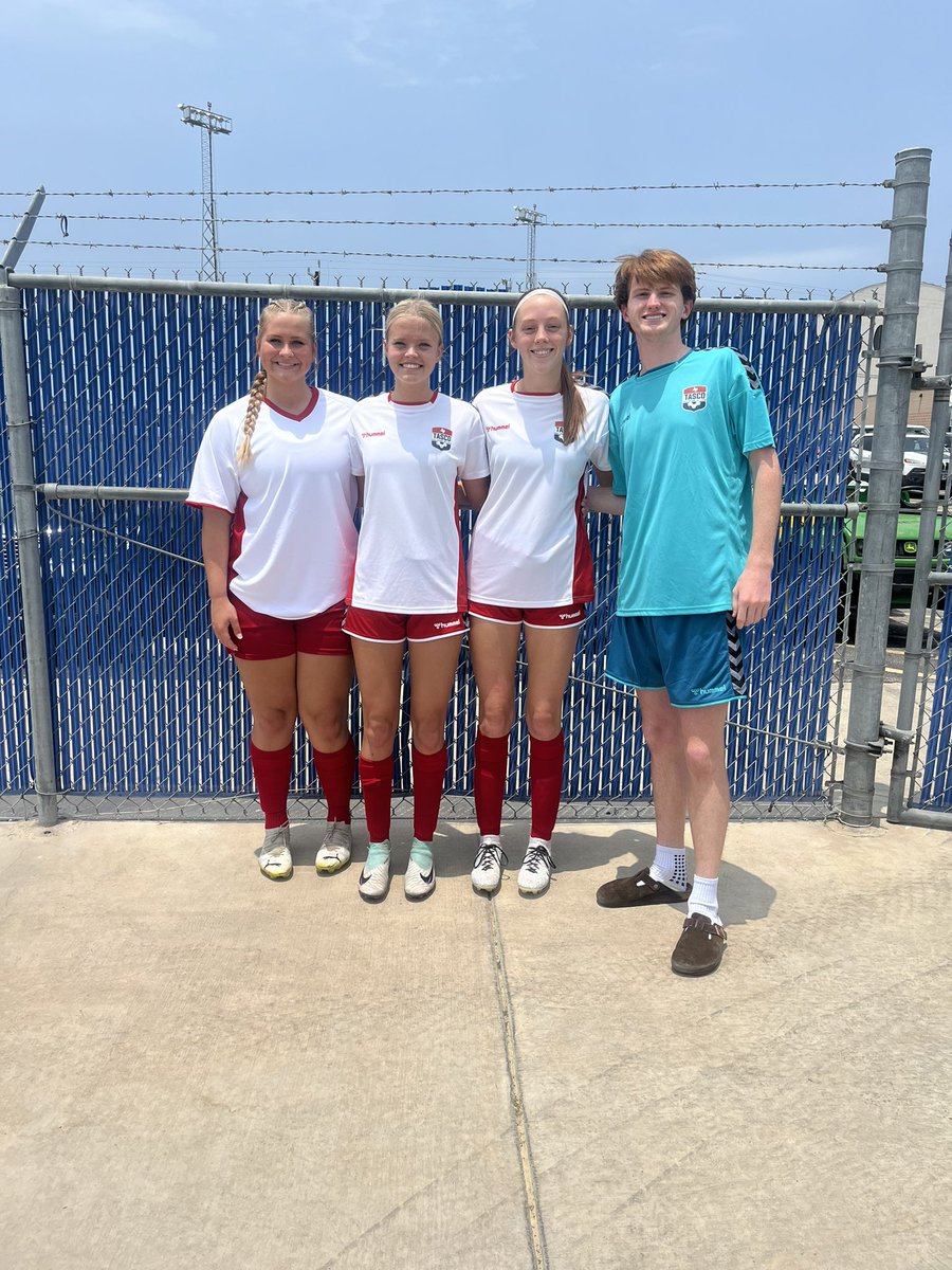 amcConsolSoccer's tweet photo. @tascosoccer All-Star Game is in the books. These three represented @ConsolHS well and had a great last outing. 

They will be missed, and we wish them the best of luck! 
(Surprise photo op from @ConsolSoccer Luke Henderson &amp; @MagHSsoccer @HadleyKelly05 )
@CSISDAthletics https://t.co/Czzkft19je