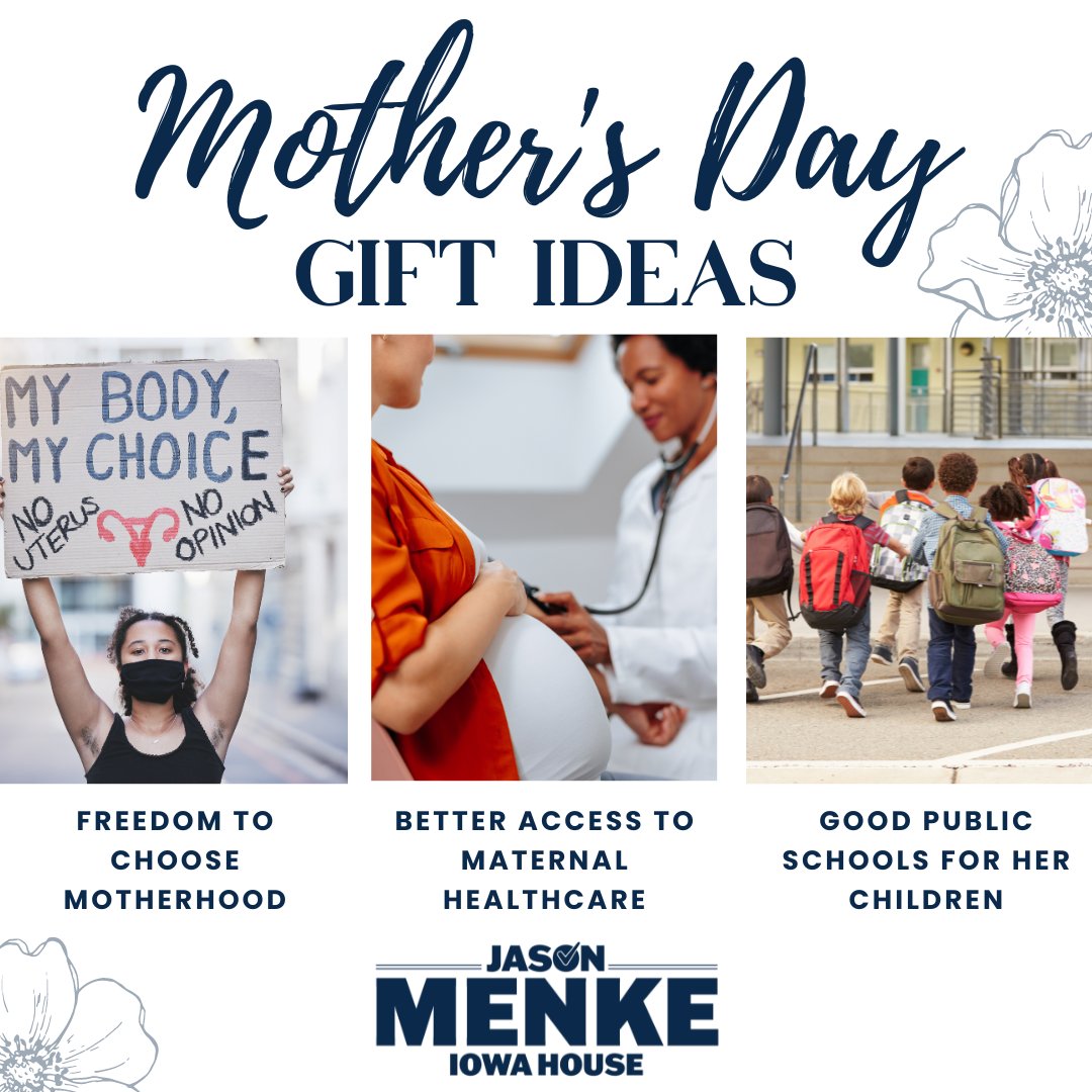 Struggling for gift ideas for tomorrow? I have some suggestions...
#MothersDay #ialegis #reproductiverights #publiced #Iowa