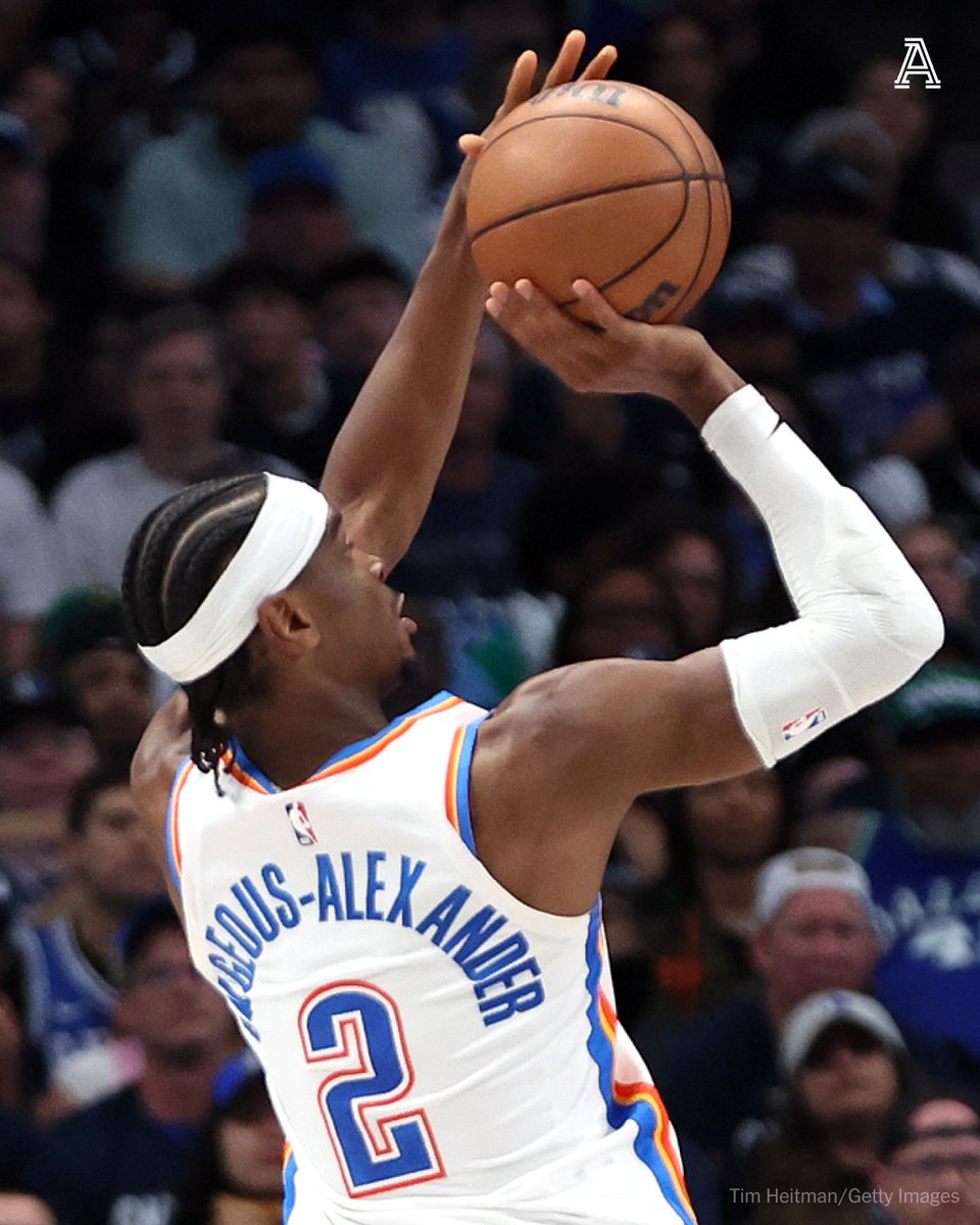 Shai Gilgeous-Alexander in the Thunder's Game 3 loss to the Mavericks: ◽️31 PTS ◽️10 REB ◽️6 AST ◽️5 BLK ◽️2 STL Can Oklahoma City even up the series on Monday?