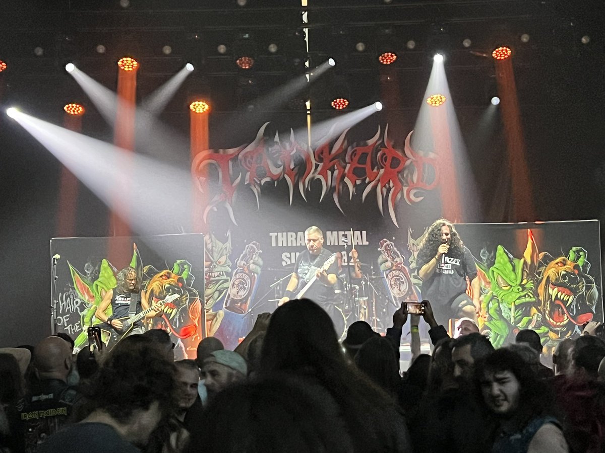 So earlier I was telling @JoeyTregenza that this festival was one where so many newer bands put in the best performances. However Tankard & Sodom both completely disproved my theory! A few shots of Tankard - such a fun show, direct lineage to @MUNICIPALWASTE in terms of vibe 🤘