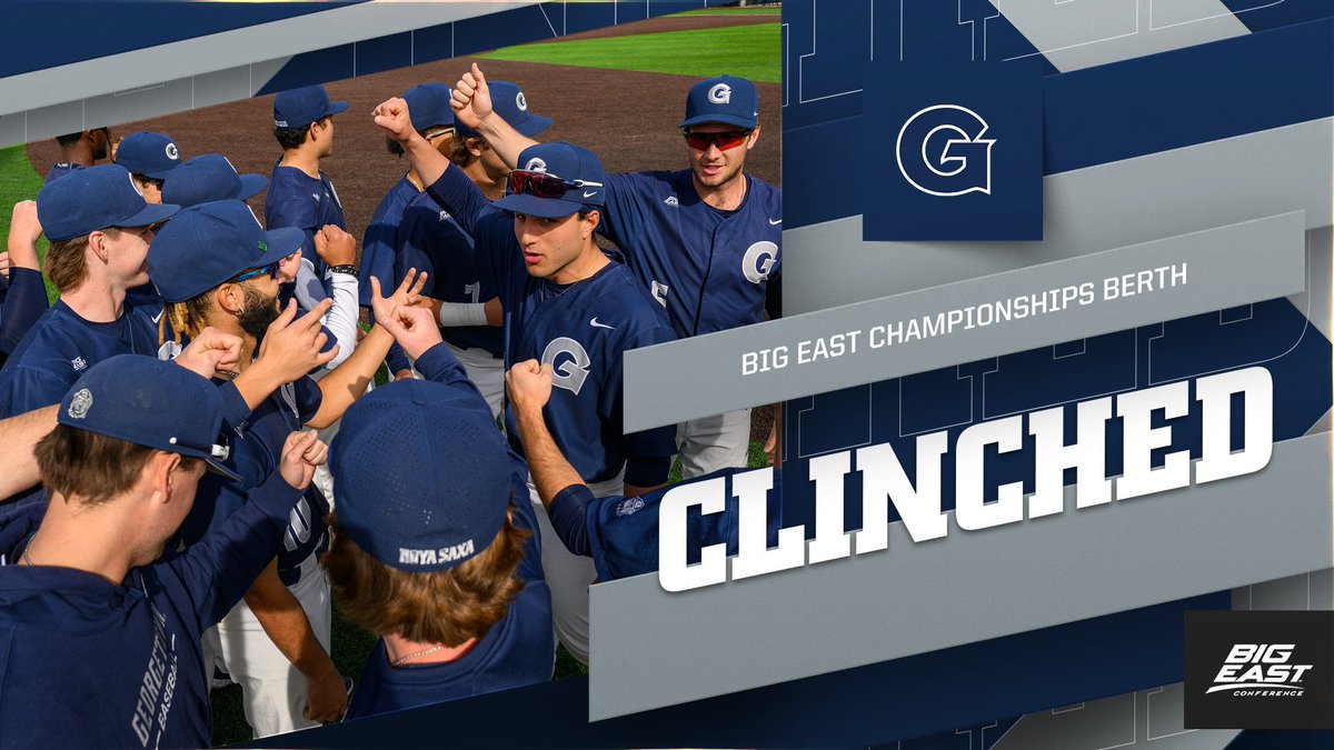 For the third-consecutive season, the Hoyas have clinched a berth in the BIG EAST Championships‼️See you at Prasco Park Hoya Nation😤

#HoyaSaxa | #Team154