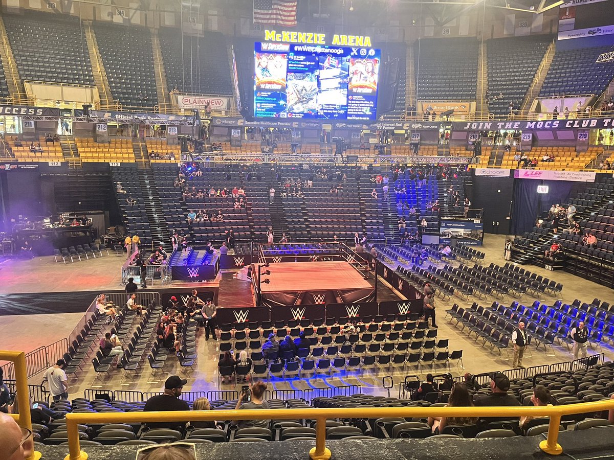 Knoxville and now #WWEChattanooga, it’s been great year for seeing <a href="/WWE/">WWE</a>, and all these boys wanna do is see <a href="/BiancaBelairWWE/">Bianca Belair</a> <a href="/WWEUsos/">The Usos</a>, <a href="/LAKnightWWE/">big blood</a> and <a href="/CodyRhodes/">Cody Rhodes</a>!