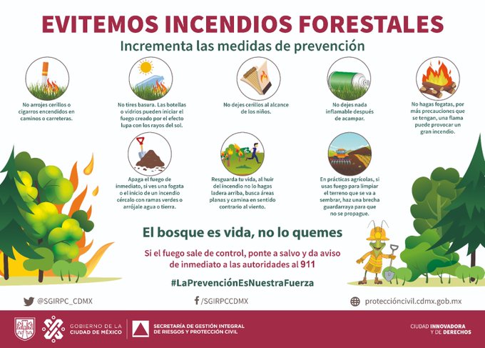 Con las altas temperaturas aumenta el riesgo de que ocurran #IncendiosForestales, toma tus precauciones. Escúchanos a través de #iHeartRadio ihr.fm/487SyKD vg