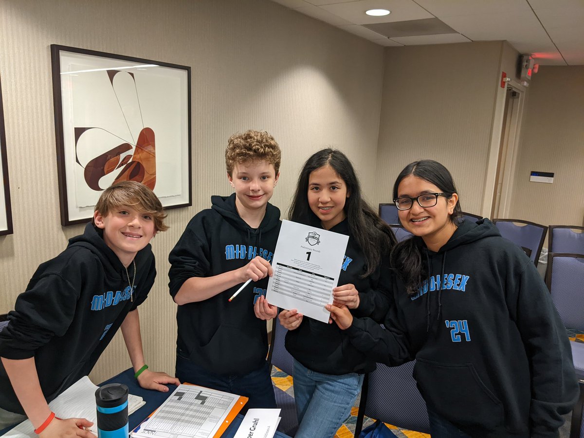 MMSQBcoach's tweet photo. This is a first for Middlesex Quiz Bowl: a perfect 8-0 in the preliminaries of @NAQT 's #MSNCT !!!!! https://t.co/HrZnWgNy3Y