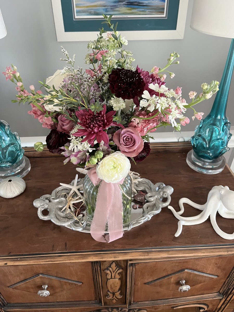 Mother’s Day flowers to brighten the weekend - love my hubby.