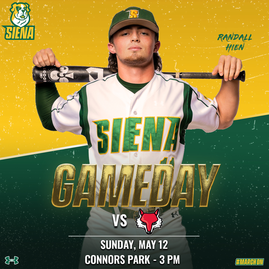 ⚾️ Looking to wrap up the weekend on a high note @SienaBaseball 🆚 @Marist_BSB 🕒 3⃣PM 📍 Loudonville, NY 🏟️ Connors Park 📺 @ESPNPlus ➡️ t.ly/QsOxc 📊 t.ly/FWDCH #MarchOn x #SienaSaints x #MAACBaseball x #NCAABaseball