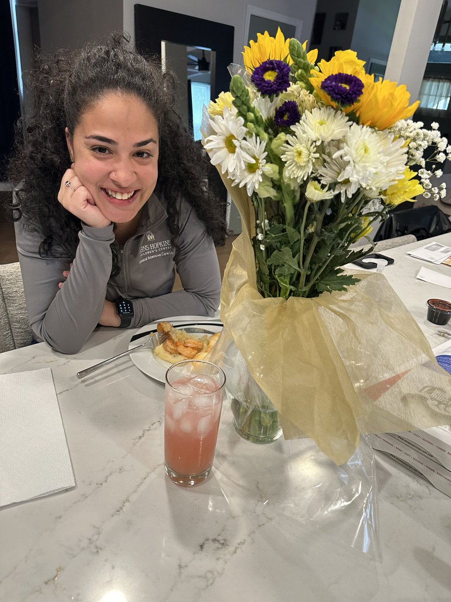 A little dinner and some flowers for my lovely nurse of a wife before her overnight shift taking care of the preemie babies in the NICU. We appreciate you! Happy Mother’s Day Sug.  🌸🤎😘