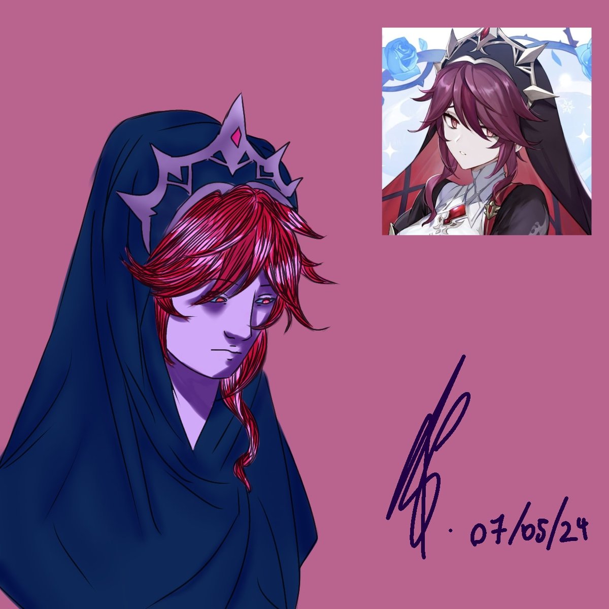 GesonyueOwO's tweet photo. 100 Heads Challenge (3/100)
#anime #desenho #digitalart #digitalartwork #fanart #fan #art #artwork #rosaria #Genshinlmpact #Genshinfanart #genshintwt #animefanart #draw #drawingart #100headchallenge #comission #comissionsopen #encomendasabertas #ArtistOnTwitter #artistsontwitter https://t.co/0zkGQub5D5